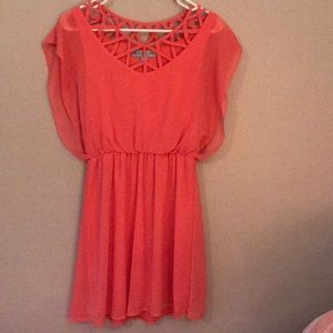 Coral dress